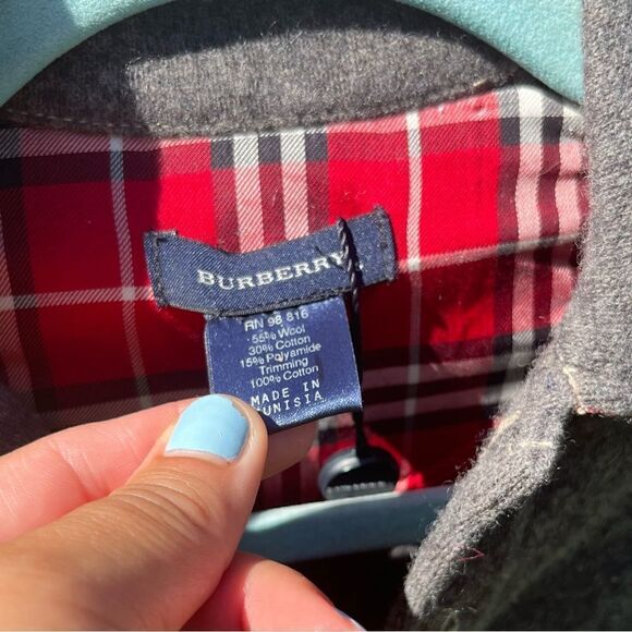 Burberry Wool Long Sleeve Polo Shirt NWT - Picture 5 of 6